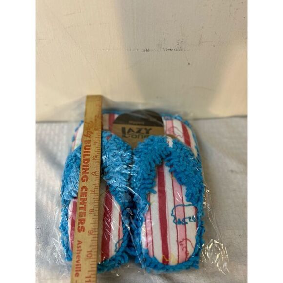 Lazy one slippers flip flops Blue/pink s/m size 1-4 youth new - Picture 3 of 3
